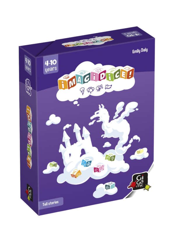 Gigamic Imagidice | Storytelling Dice Game for Kids | Ages 4+ | 2 to 12 Players | 20 Minutes